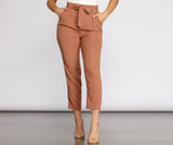 Tapered Tease High Waist Dress Pants