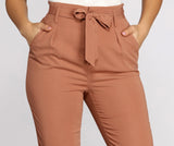 Tapered Tease High Waist Dress Pants