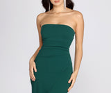 Tasha Strapless Crepe Dress