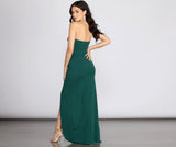 Tasha Strapless Crepe Dress