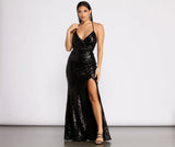 Taya Open Back Sequin Dress