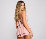 The Sweet Life Open Back Skater Romper