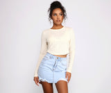 Thinking About You Ribbed Crop Top