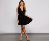 This Moment Floral Lace Skater Dress