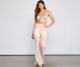 Tie Dye Glam High Waist Flared Pants