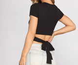 Tied to Basics Cropped Top