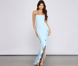 Tiffany Sleeveless High Slit Formal Dress