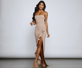 Tiffany Sleeveless High Slit Formal Dress