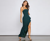 Tiffany Sleeveless High Slit Formal Dress