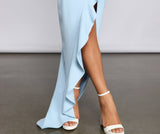 Tiffany Sleeveless High Slit Formal Dress