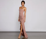 Tiffany Sleeveless High Slit Formal Dress