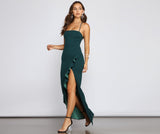 Tiffany Sleeveless High Slit Formal Dress