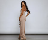 Tiffany Sleeveless High Slit Formal Dress