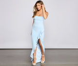 Tiffany Sleeveless High Slit Formal Dress