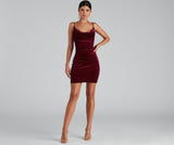 Time To Celebrate Chic Velvet Mini Dress