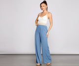 Timeless Beauty Crochet And Gauze Jumpsuit