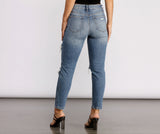 Tobi High Rise Distressed Mom Jeans