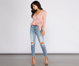 Tobi Super High Waist Destructed Mom Jeans