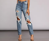 Tobi Super High Waist Mom Jeans