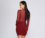 Too Royal Mesh Bodycon Dress