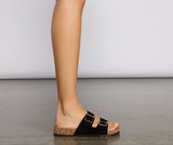 Totally Grounded Two-Strap Sandal