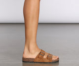 Totally Grounded Two-Strap Sandal