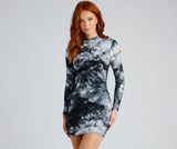 Totally Tie-Dye Mock Neck Dress