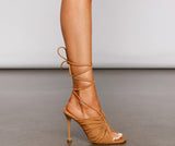 Trendsetting Queen Lace-Up Heels