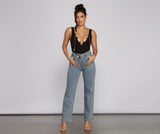 Trendy Asymmetrical High-Rise Boyfriend Jeans