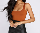 Trendy Square Neck Tank Top