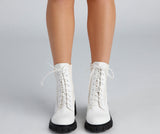 Trendy Status Knit Detail Boots