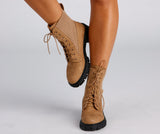 Trendy Status Knit Detail Boots