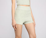 Trendy Textures High Waist Shorts