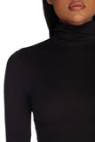 Trendy Turtle Neck Crop Top