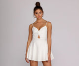 Trendy Twist Front Skater Romper