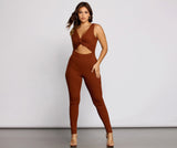 Trendy Twist Rippstrick Catsuit