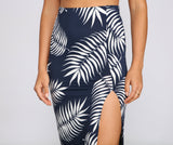 Tropics Bound High Slit Maxi Skirt