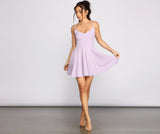 Twirl Around Ponte Skater Dress