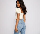 Up A Notch Hook and Eye Corset Top