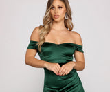 Valencia Formal Off The Shoulder Wrap Dress