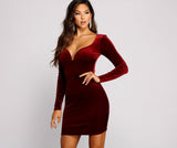 Velvet Vixen Long Sleeve Mini Dress