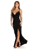 Veronica Formal High Slit Lace Dress