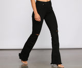 Walk It Out In Style High Rise Flared Jeans