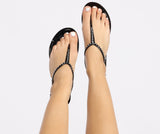 Walk On By Jelly T-strap Sandals