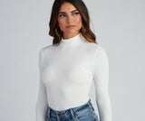 Wardrobe Essential Mock Neck Top