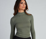 Wardrobe Essential Mock Neck Top