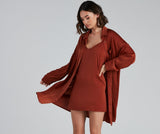 Weekend Chic Satin Button-Front Tunic