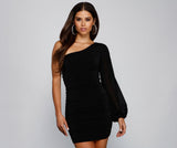 What A Look One Shoulder Mini Dress