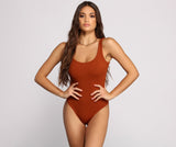 What's The Scoop Ribbed Tank Bodysuit