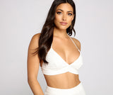 Whisked Away Halter Crop Top